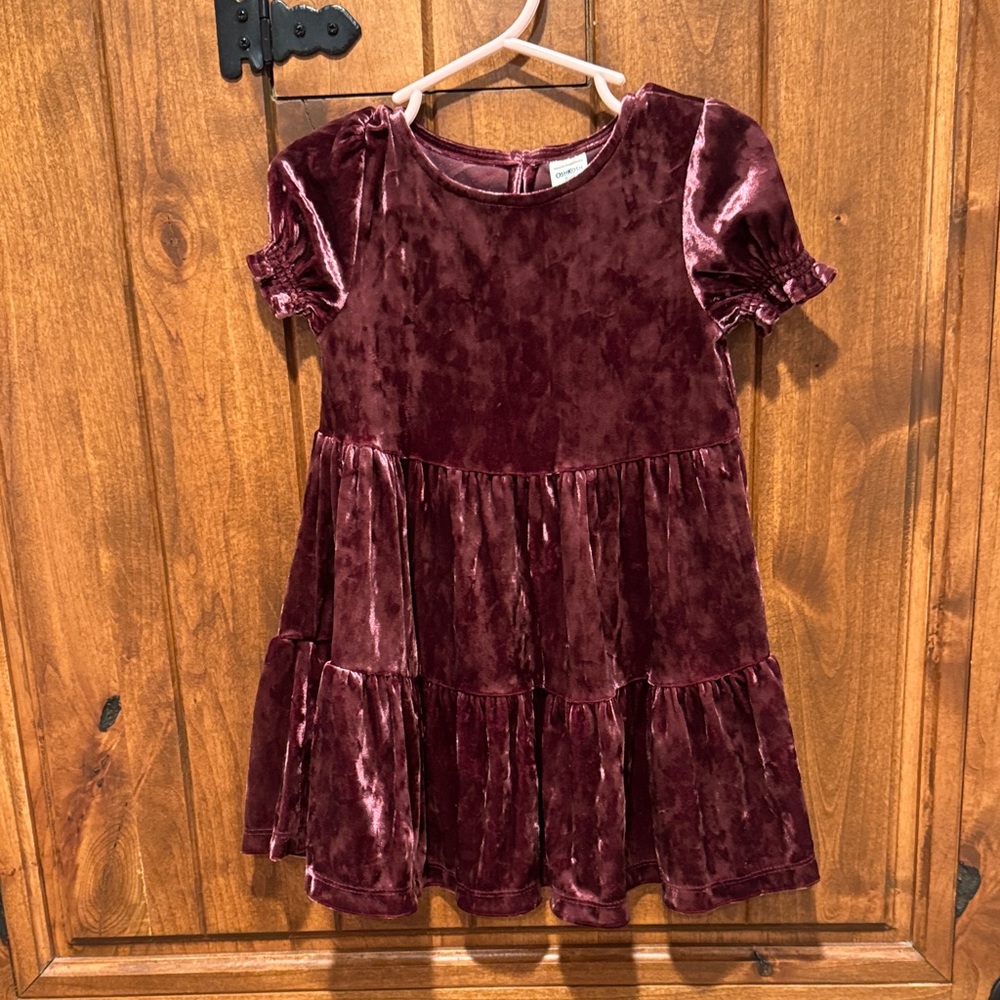 OshKosh B'gosh Burgundy Velvet Kids Dress